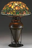 Tiffany Studios, Leaded Tulip Table Lamp
