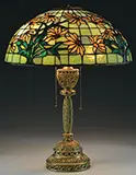 Tiffany Studios, Venetian Table Lamp Base with American Leaded Shade