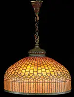 Tiffany Studios, Curtain Border Hanging Lamp