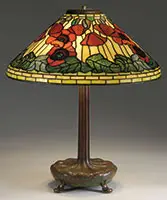 Tiffany Studios, Poppy Table Lamp