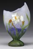 Padded Wheel Carved Vase by Daum, sold Dec 2010