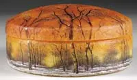 Winter Scene Covered Box by Daum, sold Dec 2010