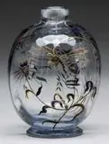 Galle, French Enameled Art Glass Vase