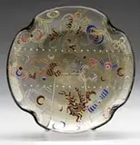 Galle, Enameled Plate