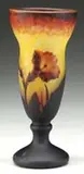 Daum, Tobacco Flower Vase