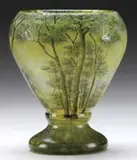 Daum, Spring Scene Vase