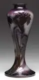 Galle, Fire Polished Cameo Vase Or Lamp Base