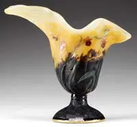 Cameo & Enamel Vase by Daum, sold Jun 2009