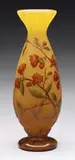 Daum, Floral Cameo Vase