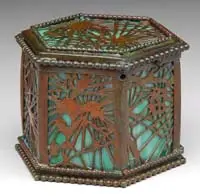Pine Needle Twine Box by Tiffany Studios, sold Jun 2009