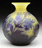 Floral Cameo Vase by Galle, sold Nov 2015