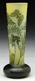 Cameo Fern and Butterfly Vase by Galle, sold Nov 2015