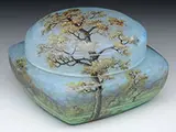 Cameo and Enameled Covered Box by Daum, sold Nov 2015