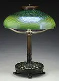 Damascene Table Lamp by Tiffany Studios, sold Nov 2015