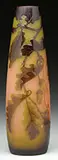 Cameo Acorn Vase by Galle, sold Nov 2015