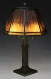 Linenfold Table Lamp by Tiffany Studios, sold Nov 2015