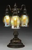 Newel Post Lamp by Tiffany Studios, sold Nov 2015