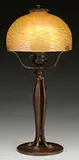 Adjustable Damascene Lamp by Tiffany Studios, Favrile”, sold Nov 2015