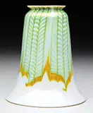 Hooked Feather Art Glass Shade by Alexander Joseph von Steuben, sold Nov 2015