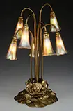 Seven Light Lily Lamp by Tiffany Studios, sold Nov 2015