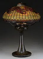 Tyler Scroll Table Lamp by Tiffany Studios, sold Nov 2015