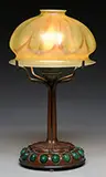Jeweled Desk Lamp by Tiffany Studios, Favrile”, sold Nov 2015