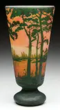 Scenic Cameo Vase by Daum, sold Nov 2015