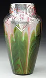 Loetz, Titania Silver Overlay Vase