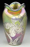 Silver Overlay Vase by Loetz, sold Nov 2015