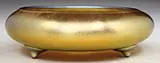 Gold Aurene Bowl by Alexander Joseph von Steuben, sold Nov 2015