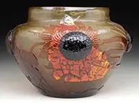 Cameo and Applied Vase by Galle, sold Nov 2015