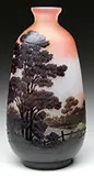 Scenic Cameo Vase by Galle, sold Nov 2015