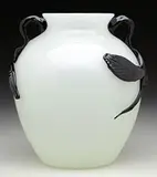 Alabaster and Black Jade Vase by Alexander Joseph von Steuben, sold Nov 2015