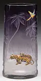 Tiger Vase by Mary Moser, Pictured in the book Moser Glass: The Klabin Collection by Gary D, sold Nov 2015