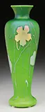 Green Aurene Decorated Vase by Alexander Joseph von Steuben, sold Jun 2016