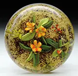 Floral Arrangement with Spirits Paperweight by Paul Stankard, sold Jun 2016