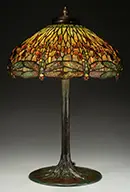 Tiffany Studios, Drophead Dragonfly Table Lamp