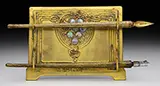 Abalone Pen Holder and Pens by Tiffany Studios, sold Jun 2016