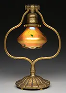 Harp Lamp by Tiffany Studios, sold Jun 2016