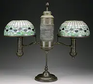 Double Student Lamp by Tiffany Studios, sold Jun 2016