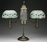 Double Student Lamp by Tiffany Studios, sold Jun 2016