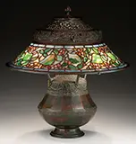 Queen Anne’s Lace Lamp Base with American Leaded Glass Shade by Tiffany Studios, sold Jun 2016