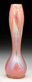 Phaenomen Decorated Vase by Loetz, All against pink glass background, sold Jun 2016