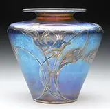 Silver Overlay Vase by Loetz, sold Jun 2016
