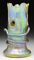 Decorated Tree Trunk Vase by Loetz, sold Jun 2016