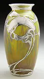 Loetz, Silver Overlay Vase