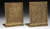 Venetian Bookends by Tiffany Studios, sold Jun 2016