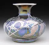 Silver Overlay Vase by Loetz, sold Jun 2016