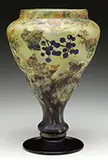 Vitrified Cameo Berry Vase by Daum, sold Jun 2016