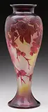 Floral Cameo Glass Vase by Galle, sold Jun 2016